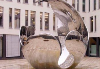 中式球狀雕塑廠家 鏤空鏡面小品 游樂場(chǎng)不銹鋼球狀雕塑