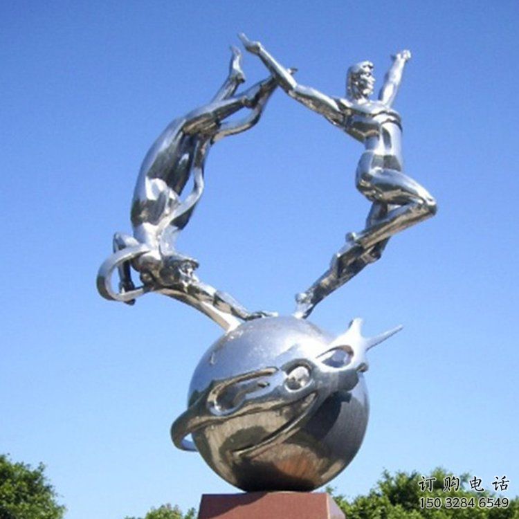希望星球雕塑廠家 教育校園小品 戶外不銹鋼星球雕塑
