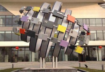 仿古星球雕塑廠家 企業(yè)廣場(chǎng)小品  大型不銹鋼星球雕塑