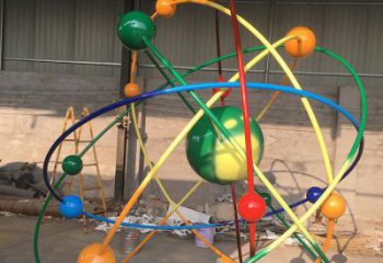 現代星球雕塑廠家 鏤空創意擺件 別墅區不銹鋼星球雕塑