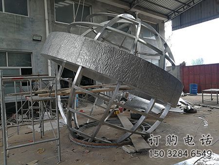 幾何地球儀雕塑廠家 鋼管小品 大門口不銹鋼地球儀雕塑