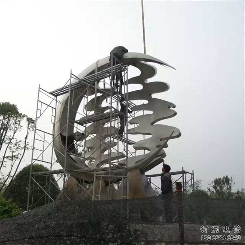 公園喜字雕塑廠家 現代戶外擺件 大型不銹鋼喜字雕塑