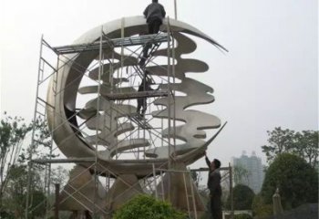 廣場喜字雕塑廠家 戶外小品 大型不銹鋼喜字雕塑