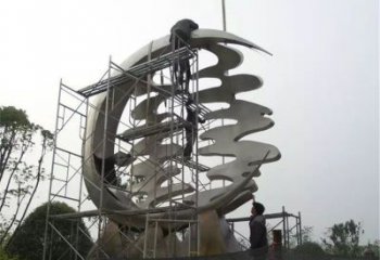 公園喜字雕塑廠家 現(xiàn)代戶外擺件 大型不銹鋼喜字雕塑