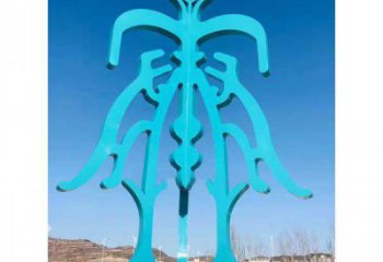 仿古甲骨文雕塑廠家 公園小品 房地產(chǎn)不銹鋼甲骨文雕塑