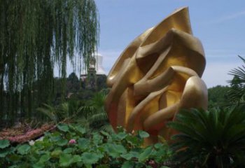 大型福字雕塑廠家 鍛造公園小品 現代不銹鋼福字雕塑