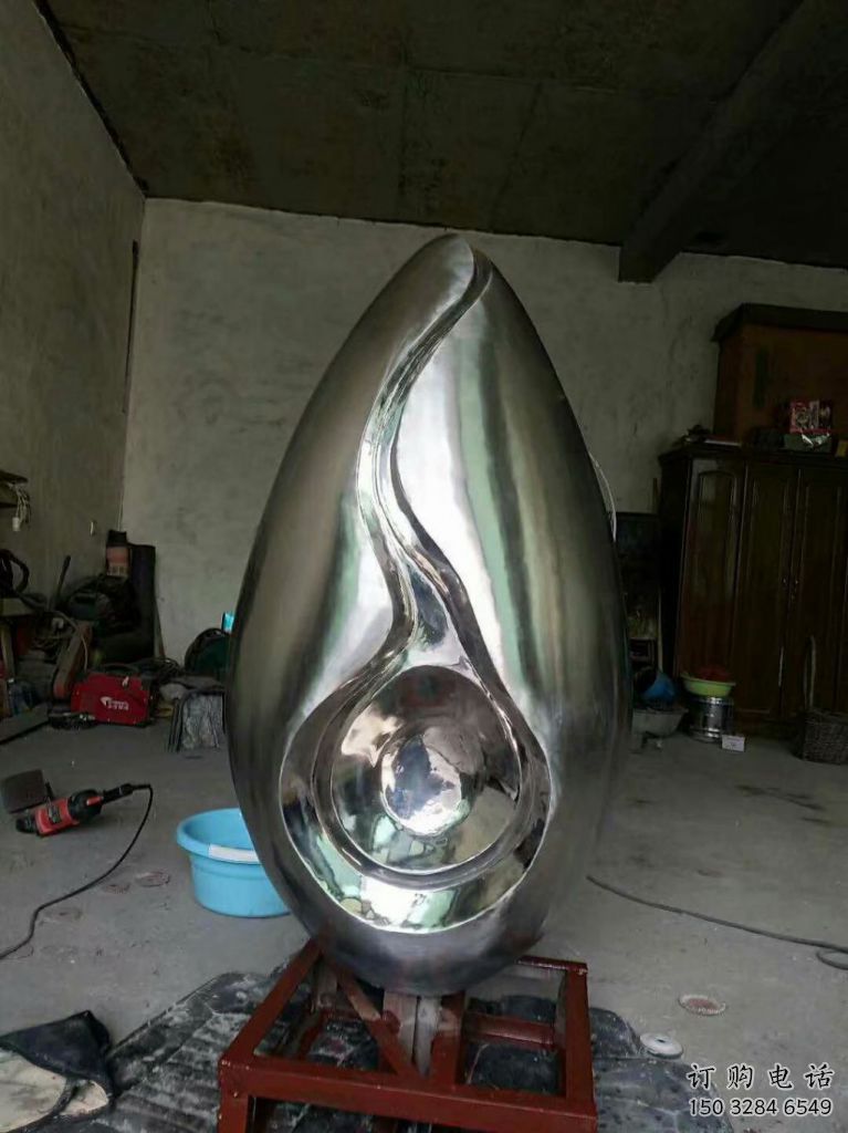 水景水滴雕塑廠家 公園鏤空小品 現(xiàn)代不銹鋼水滴雕塑