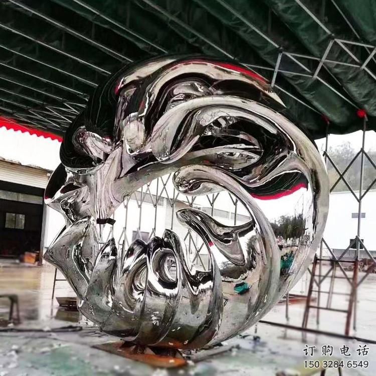 別墅區(qū)海浪雕塑廠家 大型歐式擺件 戶外不銹鋼海浪雕塑制作