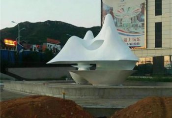 創意假山雕塑廠家 房地產小品 公園不銹鋼假山雕塑