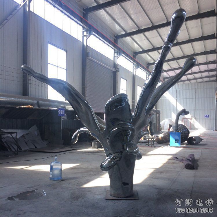 戶外水浪雕塑廠家 鏡面擺件 鍛造不銹鋼水浪雕塑生產(chǎn)