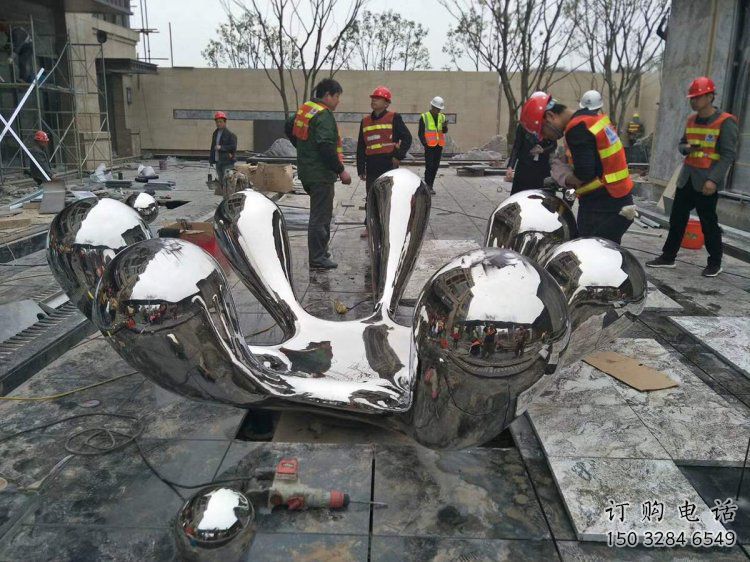 公園水浪雕塑廠家 戶外創(chuàng)意小品 現(xiàn)代不銹鋼水浪雕塑生產(chǎn)