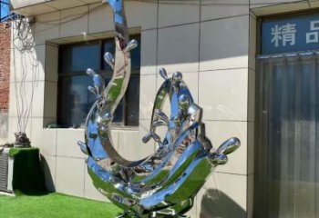 中式水花雕塑廠家 現(xiàn)代公園小品 游樂場不銹鋼水花雕塑生產(chǎn)