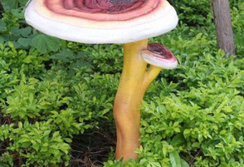 中式靈芝雕塑廠家 公園小品 廣場(chǎng)不銹鋼靈芝雕塑