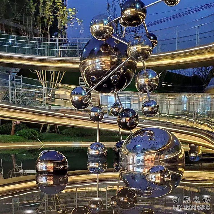 鍛造星球雕塑廠家 懸空公園小品 戶外不銹鋼星球雕塑