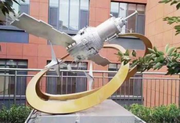 異形火箭雕塑廠家 現(xiàn)代校園小品 校園不銹鋼火箭雕塑
