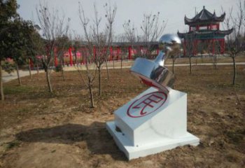 公園印章雕塑廠家 歐式步行街?jǐn)[件 戶外不銹鋼印章雕塑