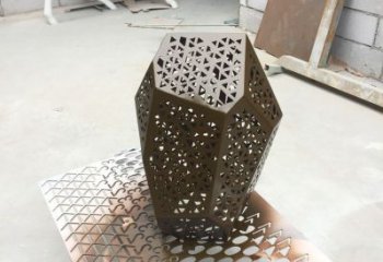 鏤空石頭雕塑廠家 園林小品 住宅小區(qū)不銹鋼石頭雕塑