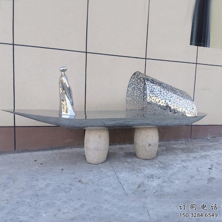 步行街船雕塑廠家 公園小品 大型不銹鋼船雕塑鑄造