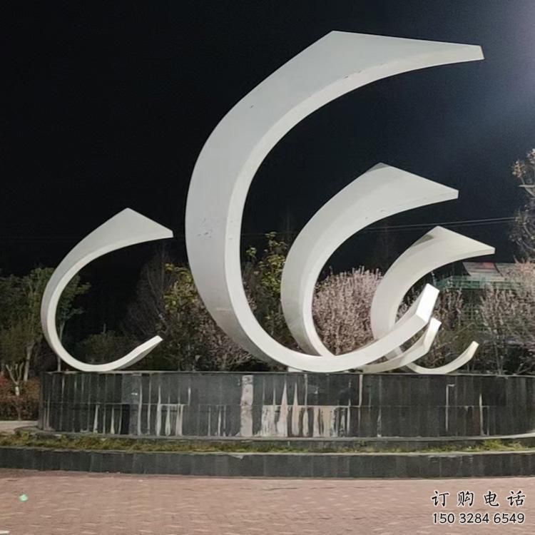 歐式小船雕塑廠家 抽象擺件 大型不銹鋼小船雕塑鑄造