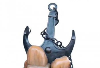 烤漆船舵雕塑廠家 現代小品 戶外不銹鋼船舵雕塑生產