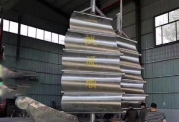 鏡面一帆風(fēng)順雕塑廠家 烤漆大型公園擺件 