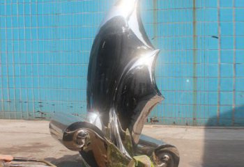 幾何一帆風(fēng)順雕塑廠家 大型現(xiàn)代不銹鋼小品 