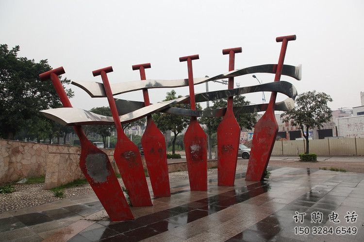 大型商場劃船雕塑廠家 運(yùn)動擺件 鏡面不銹鋼劃船雕塑生產(chǎn)