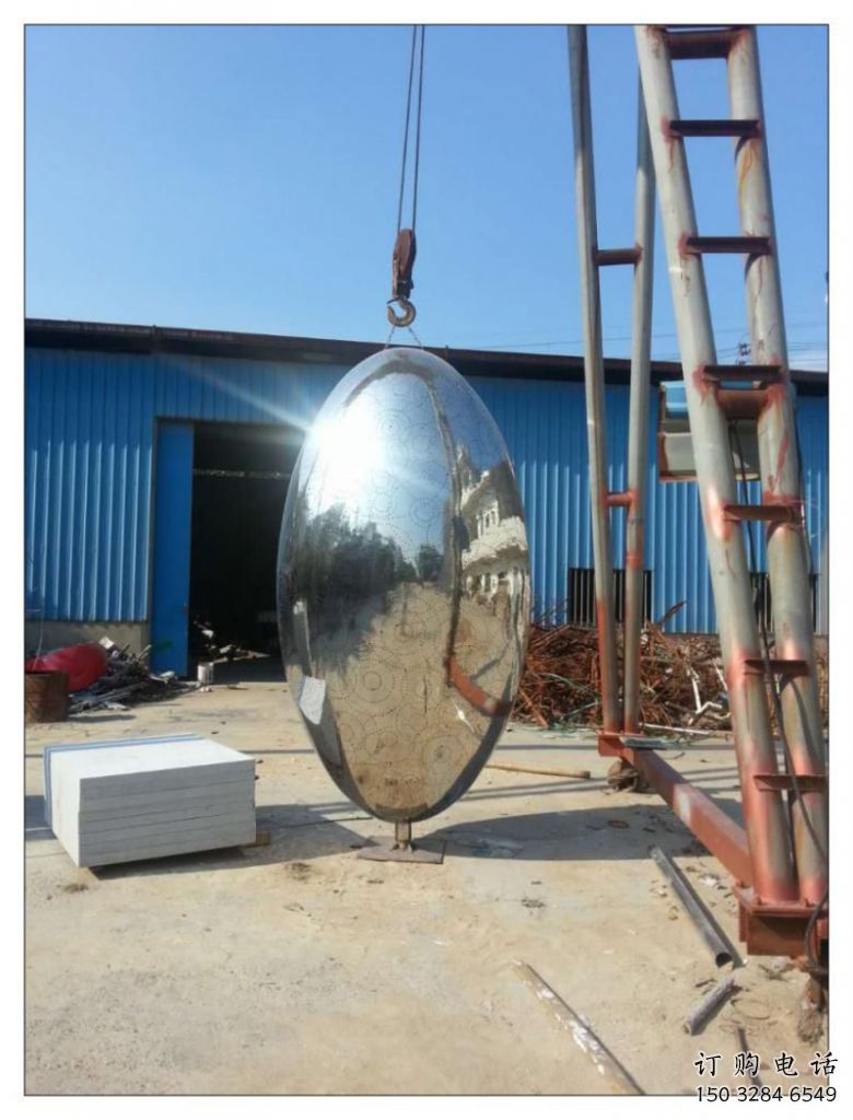 大型雞蛋雕塑廠家 創(chuàng)意公園小品 生產(chǎn)不銹鋼雞蛋雕塑廠家