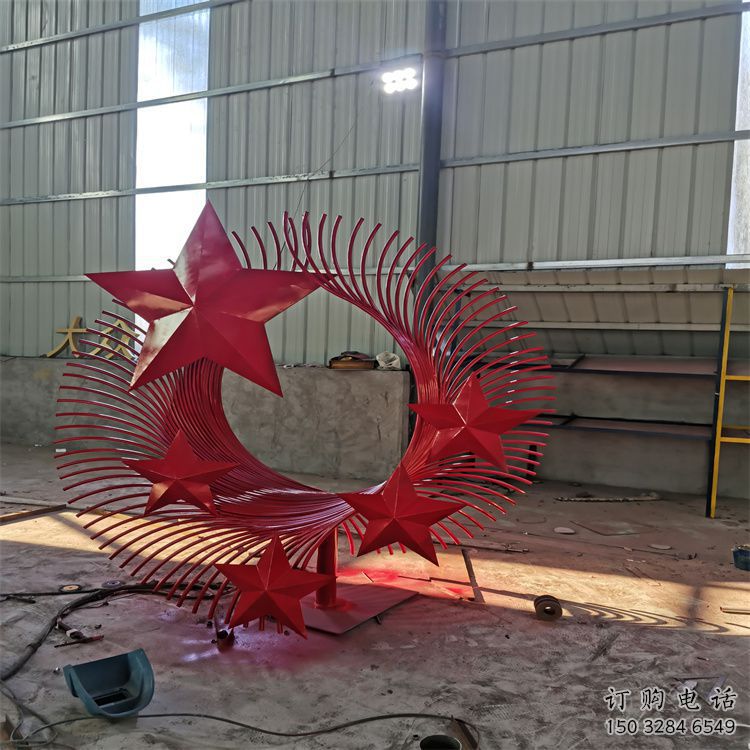 噴漆鳳尾雕塑廠家 中式小品 戶(hù)外不銹鋼鳳尾雕塑生產(chǎn)