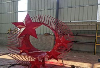 噴漆鳳尾雕塑廠家 中式小品 戶外不銹鋼鳳尾雕塑生產