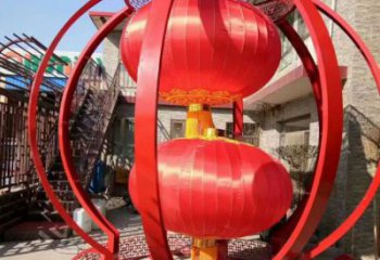 鏤空燈籠雕塑廠家 園林小品 戶外不銹鋼燈籠雕塑生產