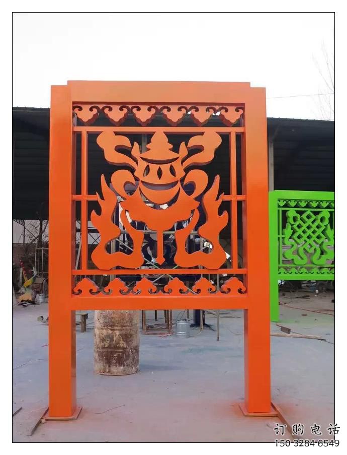 歐式屏風雕塑廠家 抽象擺件 創意不銹鋼屏風雕塑