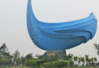 異形路標雕塑廠家 現(xiàn)代廣場小品 大型不銹鋼路標雕塑