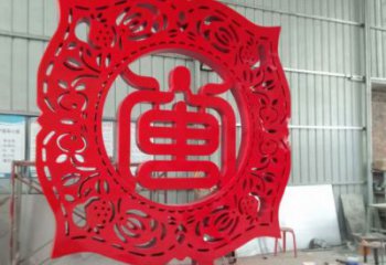 酒店屏風(fēng)雕塑廠家 戶外賓館小品 烤漆不銹鋼屏風(fēng)雕塑