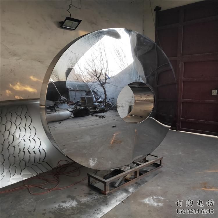 抽象圓鏡雕塑廠家 鏡面小品 戶外不銹鋼圓鏡雕塑生產(chǎn)