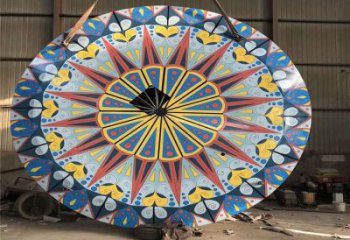 創意圓環雕塑廠家 彩繪烤漆小品 公園不銹鋼圓環雕塑生產