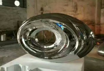 鏤空圓鏡雕塑廠家 大型別墅區(qū)小品 現(xiàn)代不銹鋼圓鏡雕塑生產(chǎn)