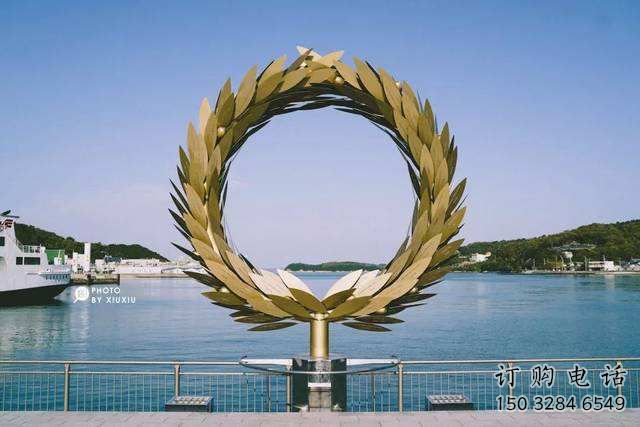 大型環形雕塑廠家 鍛造小品 戶外不銹鋼環形雕塑生產