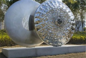 游樂場環形雕塑廠家 現代擺件 噴漆不銹鋼環形雕塑生產