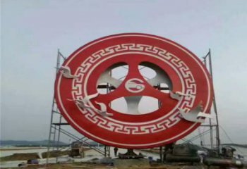 剪影圓圈雕塑廠家 園林小品 大型不銹鋼圓圈雕塑生產