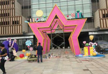 彩繪大門雕塑廠家 現(xiàn)代擺件 街頭不銹鋼大門雕塑生產(chǎn)