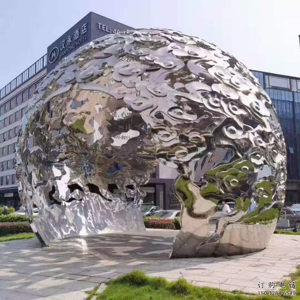 鏡面云朵雕塑廠家 大型擺件 現(xiàn)代不銹鋼云朵雕塑生產(chǎn)