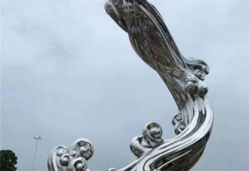 鍛造云朵雕塑廠家 現代鏡面小品 戶外不銹鋼云朵雕塑生產