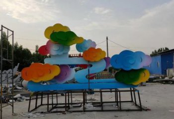 大型云彩雕塑廠家 鍛造小品 戶外不銹鋼云彩雕塑生產