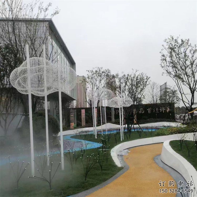 別墅區(qū)云梯雕塑廠家 大型別墅區(qū)擺件 創(chuàng)意不銹鋼云梯雕塑生產(chǎn)