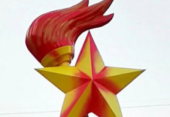 大型火焰雕塑廠家 鍛造小品 烤漆不銹鋼火焰雕塑生產