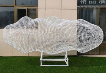 現代云梯雕塑廠家 大型別墅區擺件 鏤空不銹鋼云梯雕塑生產