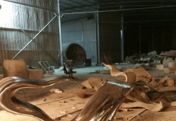 公園飄帶雕塑廠家 鏡面創意小品 戶外不銹鋼飄帶雕塑生產