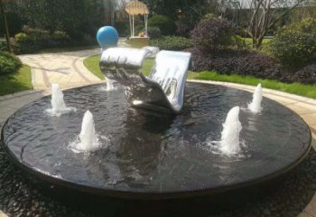 戶外彩帶雕塑廠家 噴漆噴水小品 大型不銹鋼彩帶雕塑生產(chǎn)