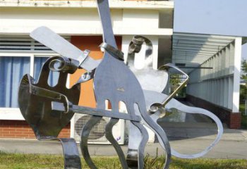 房地產音符雕塑廠家 鏡面擺件 鍛造不銹鋼音符雕塑生產